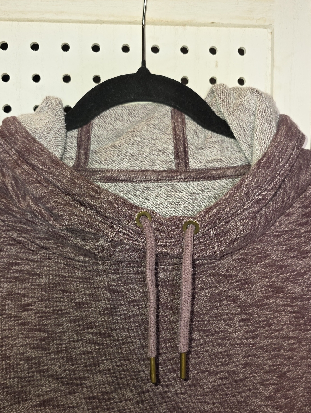 Carhartt Heathered Newberry Mauve/Maroon Pullover Hoodie Sweatshirt Large - Picture 3 of 7